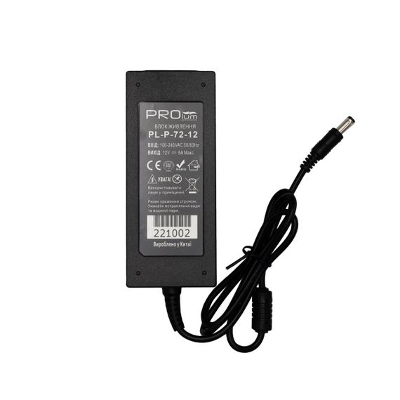 Блок живлення PROLUM 12V 72W 6.0А Series P | Зображення 1