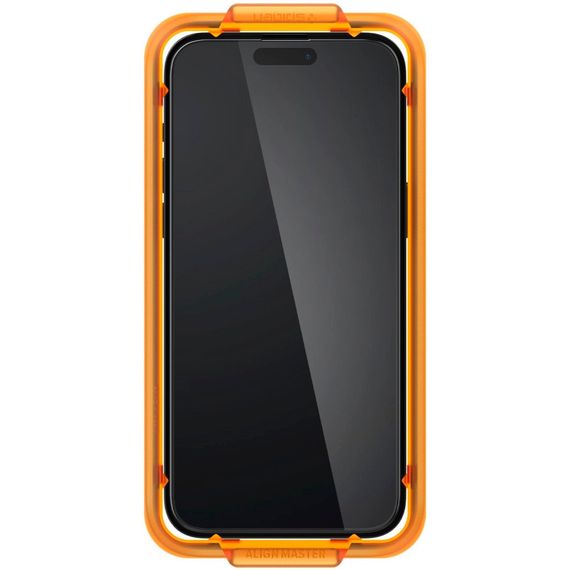 Скло захисне Spigen Apple iPhone 15 Plus Glas.tR AlignMaster FC Black (2P) (AGL06886) | Зображення 4