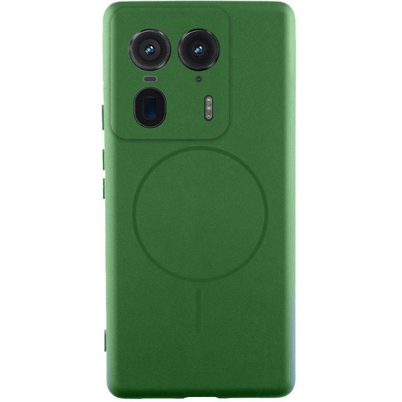 Чехол Silicone Cover Lakshmi Full Camera (AA) with MagFit для Motorola Edge 50 Ultra Зеленый / Dark green