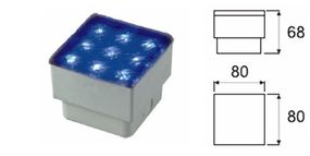 Світильник тротуарний вбудований LED 1W IP67 LITEWELL (Q02/3) Brille 103006