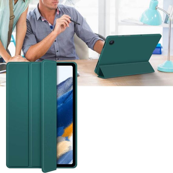 Чехол-книжка Book Cover+stylus для Samsung Galaxy Tab A8 10.5" (2021) (X200/X205) TPU+PC, Зелений/Pine green | Зображення 2