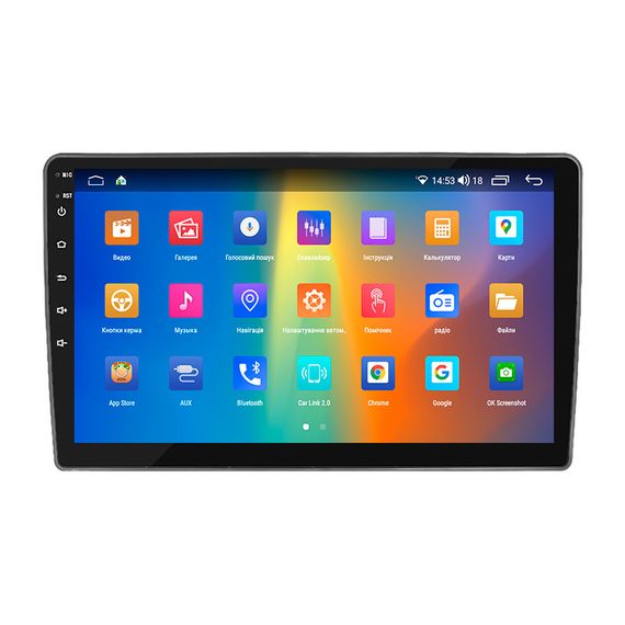 Штатная магнитола 10" Lesko для Volkswagen Amarok I 2010-2016 4/64Gb CarPlay 4G Wi-Fi GPS Prime 8 ядер Тойота | Зображення 1