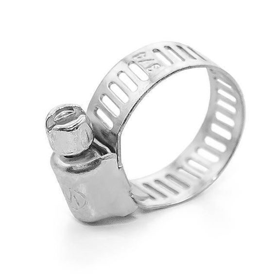 Хомут сталевий оцинкований, 8 мм D 11-20 мм INTERTOOL TC-00111