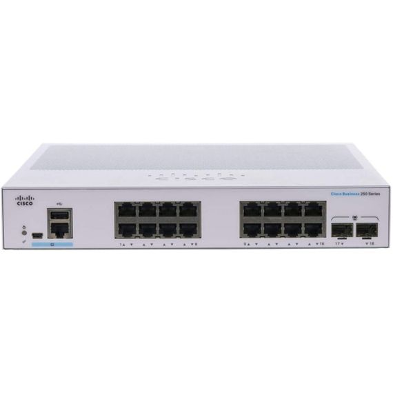 Комутатор мережевий Cisco CBS250-16T-2G-EU | Зображення 1