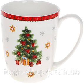 Кружка "Елочка" 400мл, фарфоровая BD-498-241