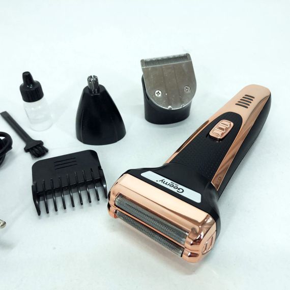Триммер универсальный GEMEI GM-598, профессиональная электробритва, бритва для бороды. AK-850 Цвет: золотой | Зображення 2