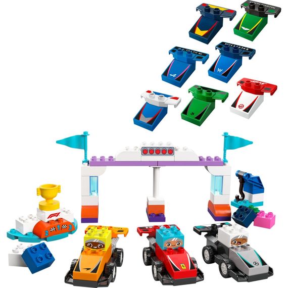Конструктор LEGO DUPLO Town Автомобілі для перегонів і пілоти команд Формули-1 (10445) | Зображення 1