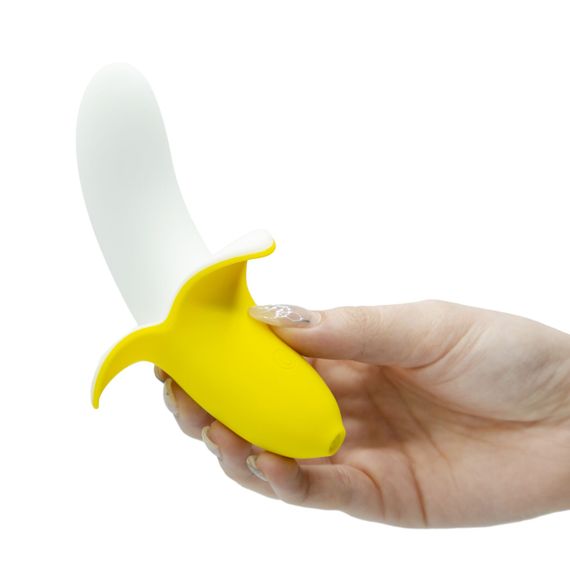 Вібратор-банан Banana Bliss Mini Silicone Vibrator, вагінально-кліторальна стимуляція, 10 режимів | Зображення 3