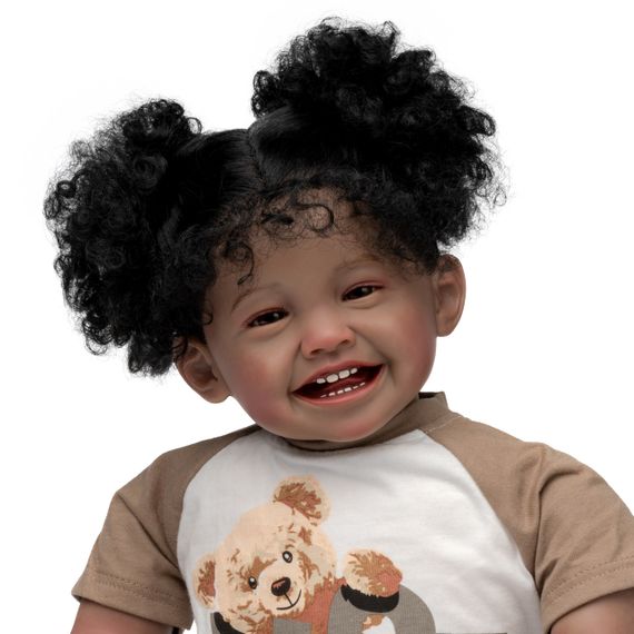 Силиконовая Коллекционная Кукла Реборн Reborn Девочка Дашики (Виниловая Кукла) Высота 60 см | Зображення 2