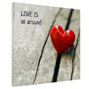 Картина на холсте Love is all around 50х50 см (H5050_LV070)