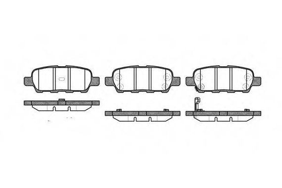 Колодка гальм. диск. INFINITI FX, NISSAN X-TRAIL (T30) задн. (вир-во REMSA) REMSA 087601 на NISSAN X-TRAIL (T31)