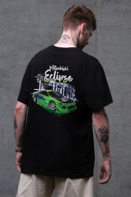 Оверсайз Футболка З Принтом Without Eclips Black
