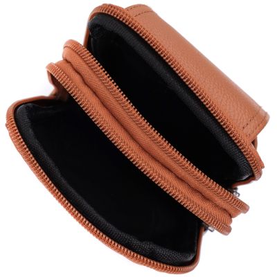 Сумка Vintage На пояс на два отделения из натуральной кожи Рыжая (22737) | Зображення 2