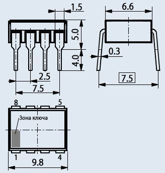К1156ЕУ5АР DC-DC конвертер DIP-8 | Зображення 1
