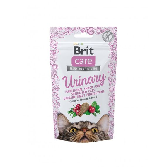 Ласощі Brit Care Functional Snack Urinary для котів д/здоров я сечовидільної системи з індичкою 50 г