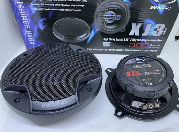 Автомобильные колонки BM Boschmann XJ3-553B 13см 300W динамики коаксиальные трехполосные с термостойкой звуковой катушкой Черные | Зображення 4