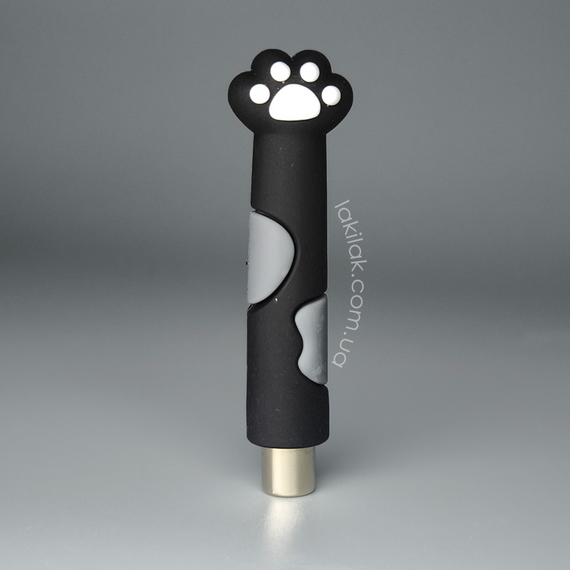 Магнит-цилиндр "Лапка" для гель-лака кошачий глаз (черный) | Зображення 1