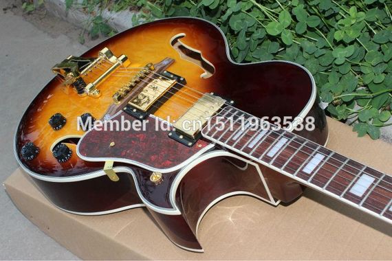 Полуакустическая гитара Gibson ES 175 Sunberst 3TS Bigsby China | Зображення 1