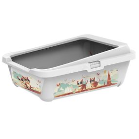 Moderna Hercules Indy & Louise туалет для кошек, 51 х 39 х 19 см, серый
