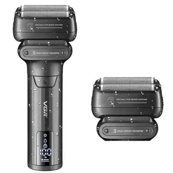 Электробритва аккумуляторная с двойным лезвием VGR V-368 Черная