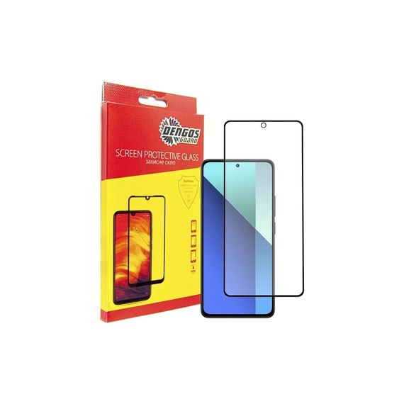 Чохол до мобільного телефона Dengos Kit for Xiaomi Redmi Note 13 4G case + glass (Black) (DG-KM-66) | Зображення 3