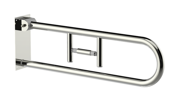 Поручень відкидний настінний з додатковим фіксуючим тримачем для паперу Maxiflow (4835.2311P.304.00)