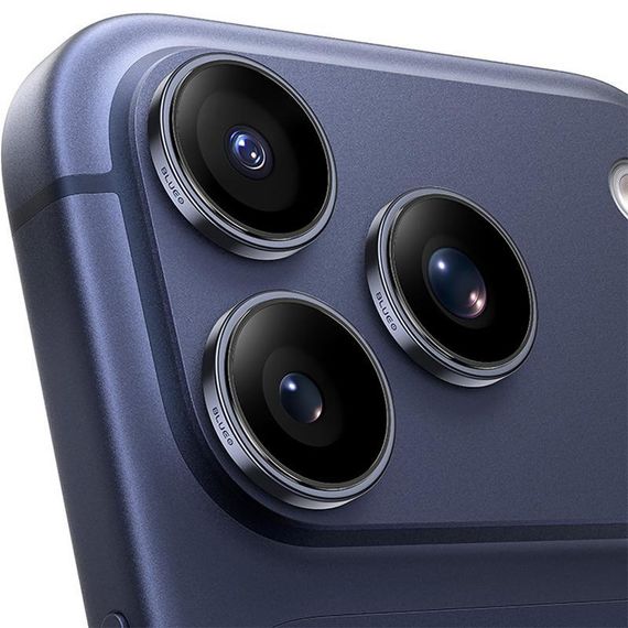 Захисне скло BlueO Sapphire на камеру для Apple iPhone 17 Pro / 17 Pro Max Темно-синій / Dark Blue | Зображення 1