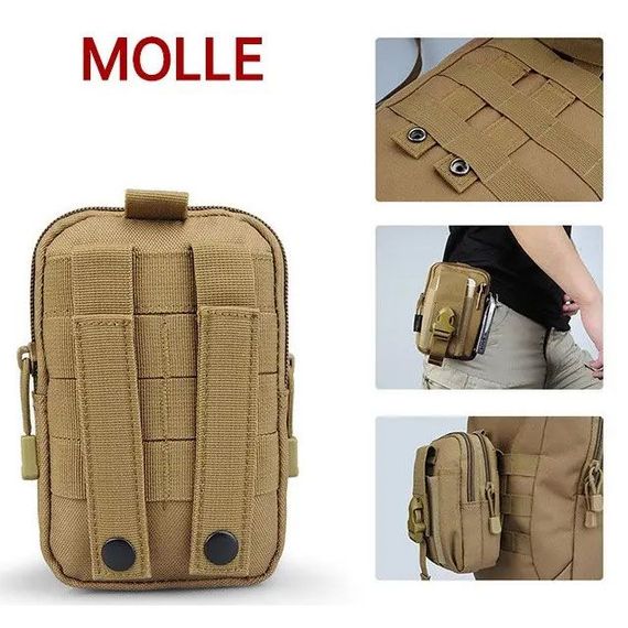 Сумка з кордури, система MOLLE. Колір: хакі | Зображення 7