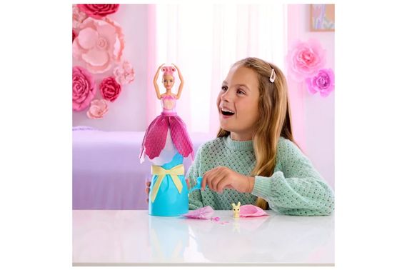 Набір-сюрприз з лялькою Barbie Petal Pop JMF57 "Рожевий тюльпан" | Зображення 4