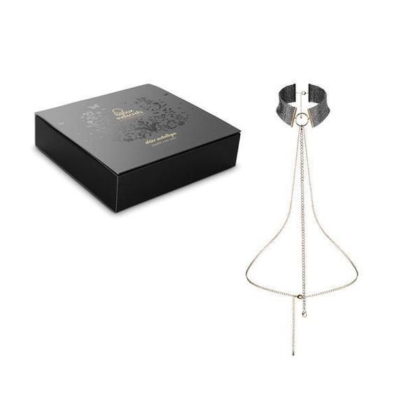 Намисто-комір Bijoux Indiscrets Desir Metallique Collar - Black | Зображення 3