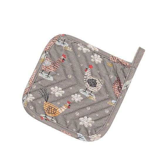 Прихватка Home Line 129725  20x20  Напівпанамський; Бавовна Принт, Бежевий