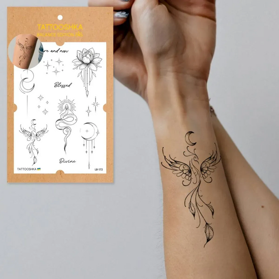 Тату тимчасове BALANCE Tattooshka LB-172 Чорний shop (4825800012062) | Зображення 2