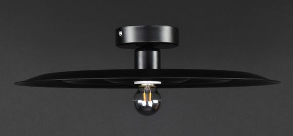 Люстра стельова на 1 лампочку 27311 Чорний 10х40х40 см. | Зображення 4