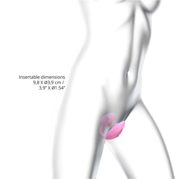 Віброяйце з вакуумною кліторальною стимуляцією Love To Love Wonderlover PINK PASSION sexstyle | Зображення 4