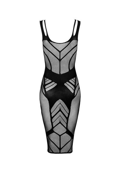 Еластична сукня Obsessive D609, чорна, S/M/L | Зображення 5