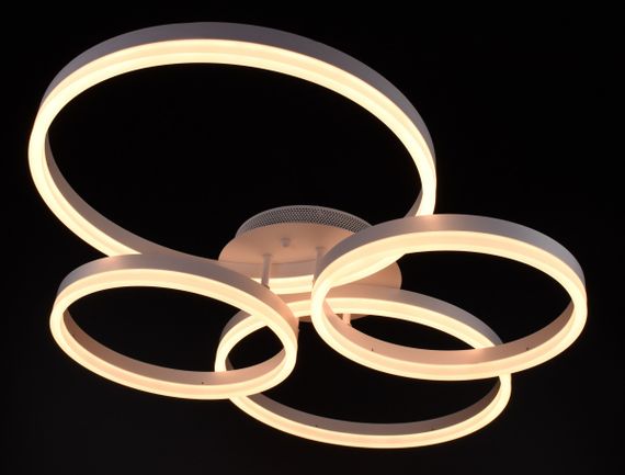 Люстра світлодіодна стельова LED світильник для квартири на стелю лед з пультом 27049 Білий 11х63х83 см. | Зображення 2