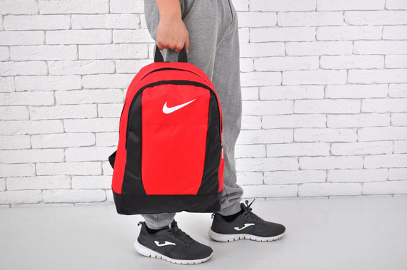 Рюкзак найк 2 отделения красный