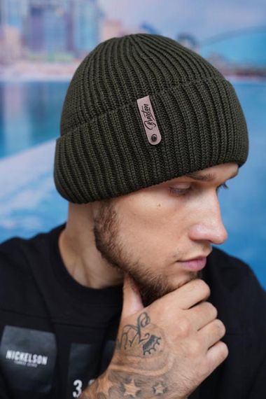 Мужская шапка «Итан» темно-зеленый
