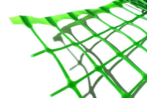 Сітка 45*45 1.0х20 м  пластикова Клевер (зелена) квадрат із запаяним краєм | Зображення 4