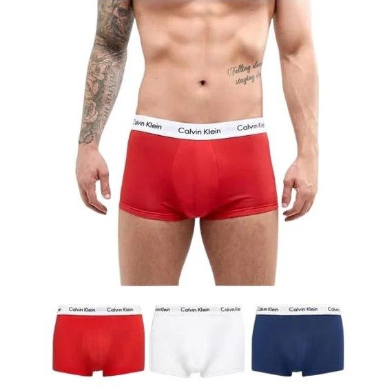 Набір чоловічих трусів боксерів Calvin Klein men boxer 3 шт в наборі | Зображення 1