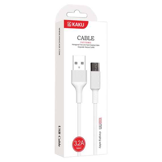USB кабель Kaku KSC-113 USB - Micro USB 1m - White | Зображення 2