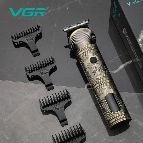 Машинка для стрижки волос с различными насадками VGR, Окантовочная машинка для стрижки аккумуляторная DZ-29 | Зображення 2