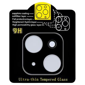 Защитное стекло на камеру Full Block (тех.пак) для Apple iPhone 13 mini (5.4") / 13 (6.1") Черный