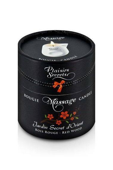 Масажна свічка Plaisirs Secrets Red Wood (80 мл) подарункове паковання, керамічний посуд | Зображення 2