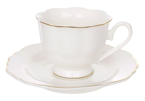 Елітний кавовий сервіз для еспресо White Elegance (12 предметів, 100 мл)