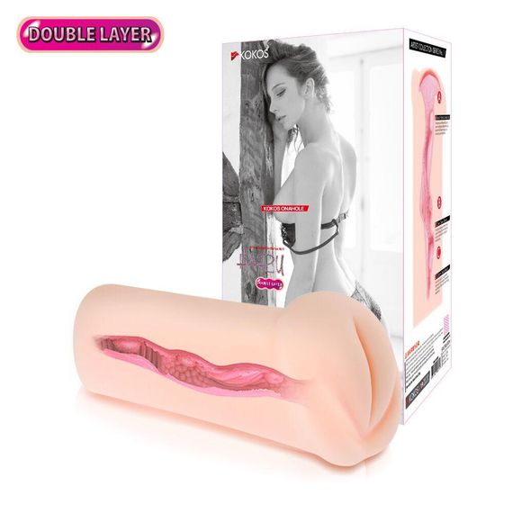 Мастурбатор-вагина двухслойный Kokos Haru Double Layer Sex Aura | Зображення 5