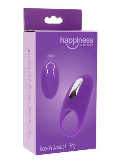 Вібро-ерекційне кільце з дистанційним пультом Toy Joy фіолетове, 8.9 х 4.2 см sexstyle | Зображення 5