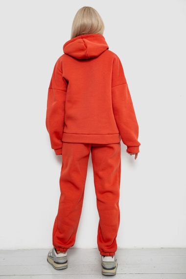 Спортивный костюм женский на флисе, цвет терракотовый, 238R5726 | Зображення 3