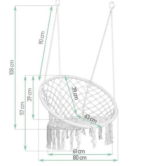 Подвесное кресло-кокон "Urban Nest" Качели | Зображення 9