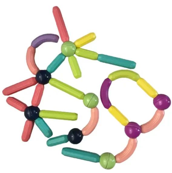 Магнітний конструктор 26 паличок, 10 кульків SKY Magnetic Sticks, кольоровий | Зображення 2